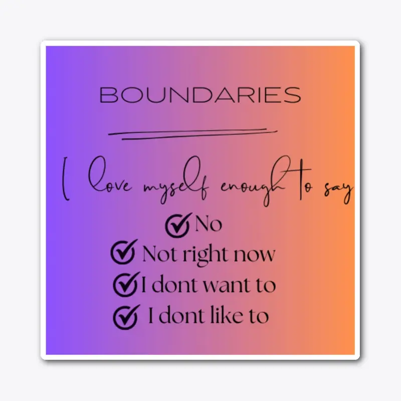 Boundaries